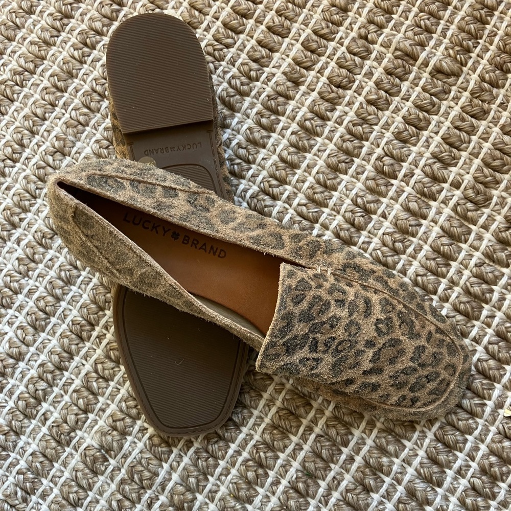 NWOB Lucky Brand Women Animal Print LK-Canyen Loafers Size 9M/40 +$100.00